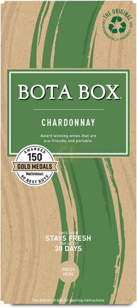 Bota Box Chardonnay White Wine, 3L (Equals 4 x 750mL Glass Bottles), ABV 13%