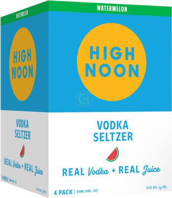High Noon Watermelon Vodka Hard Seltzer 12OZ - Montville Wine