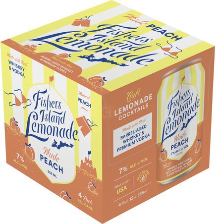 Fishers Island Lemonade Nude Peach 12OZ - Wine central Warren NJ